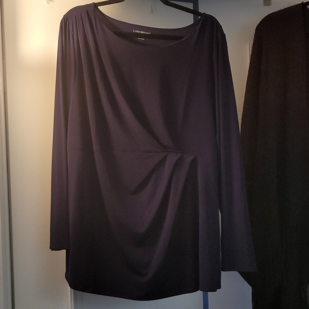 Long sleeve purple blouse